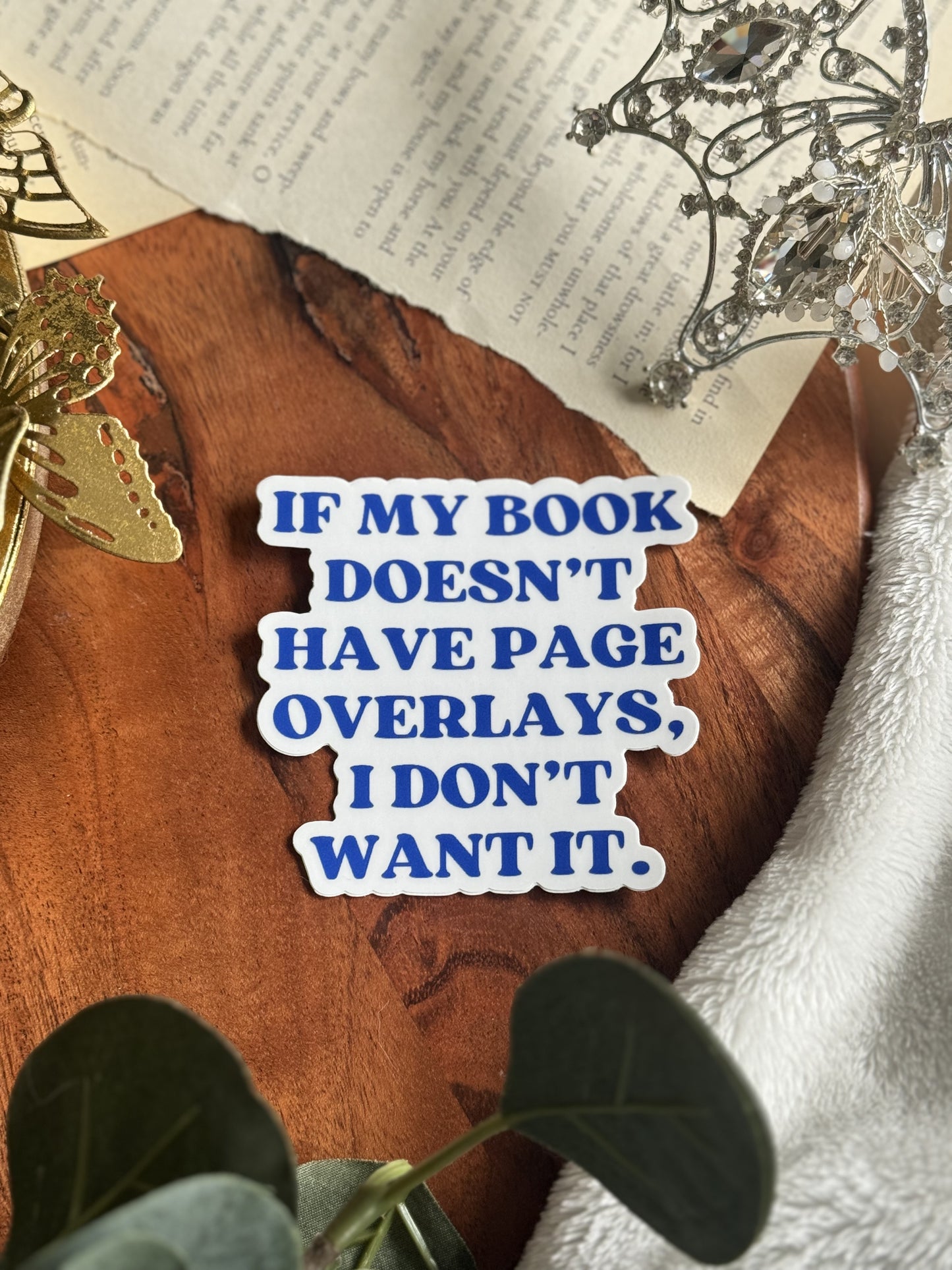 If My Book Doesn't Have Page Overlays Sticker